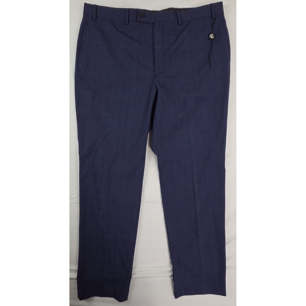 Lauren Ralph Lauren Ultraflex Stretch Wrinkle Resistant Plaid Dress Pants 38x32